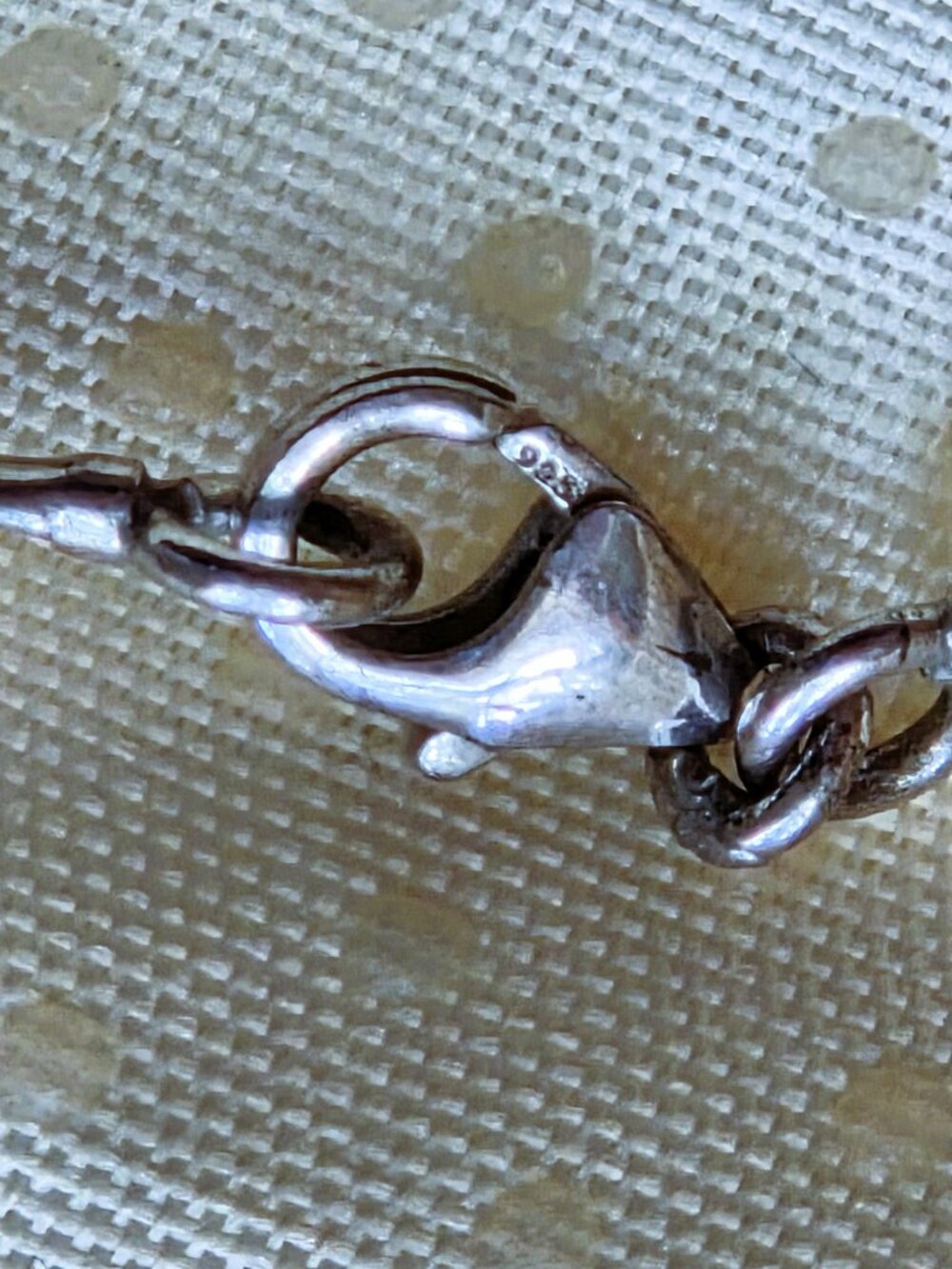 Baccarat Tentation France .925 Sterling Silver Black Crystal Drop on Triple Cord - Picture 7 of 13